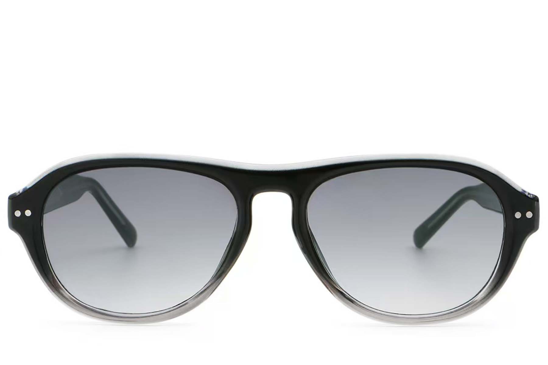 BS2513-0011_Black_Aviator_Plastic_Sunglasses_front