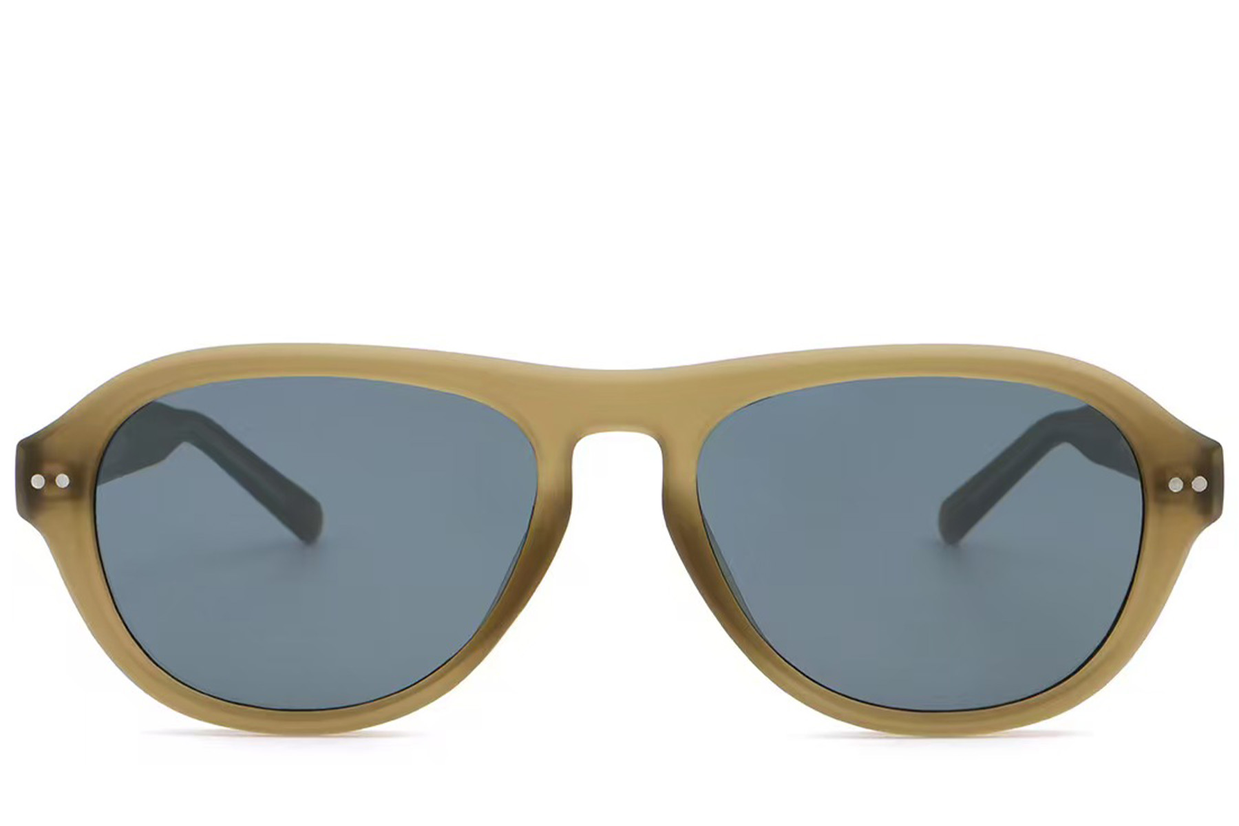 BS2513-0014_Brown_Aviator_Plastic_Sunglasses_front