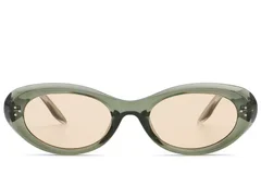 BS2513-0024_Green_Butterfly_Plastic_Sunglasses_front