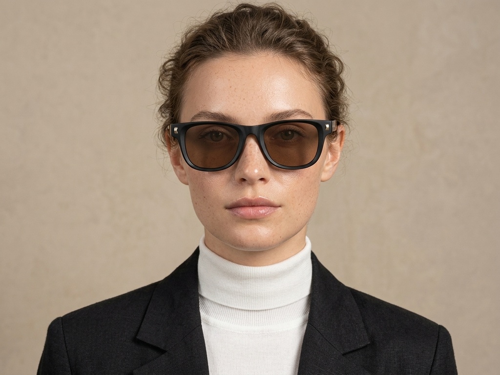 BS2513-0026_Black_Rectangular_Plastic_Sunglasses-tryon_female