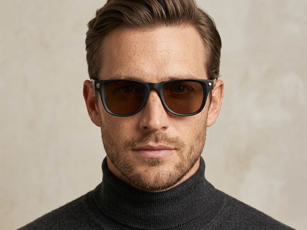 BS2513-0026_Black_Rectangular_Plastic_Sunglasses-tryon_male