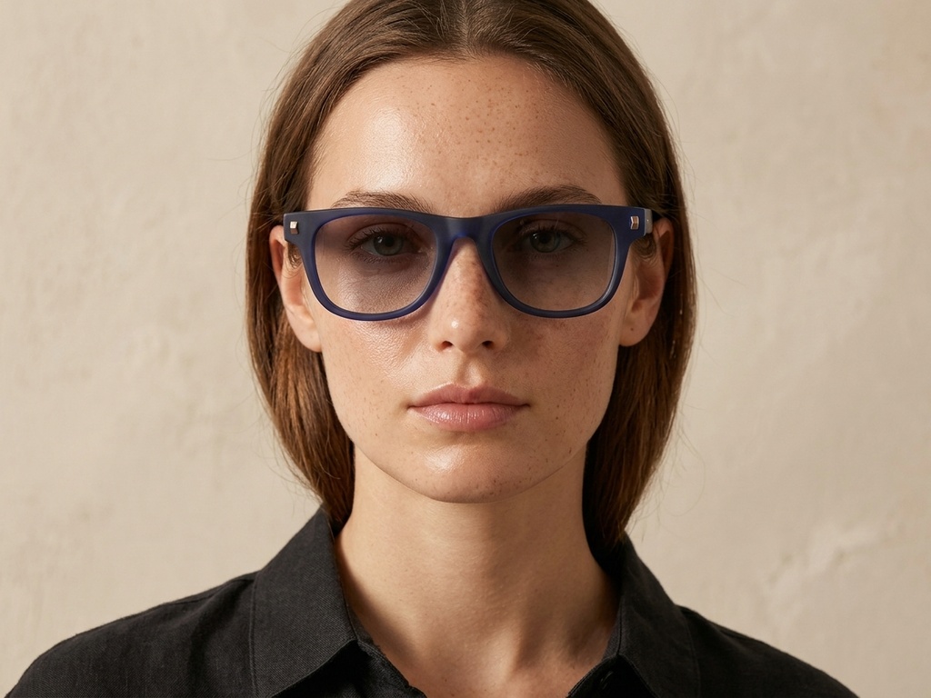 BS2513-0031_Blue_Rectangular_Plastic_Sunglasses-tryon_female