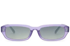 BS2513-0033_Purple_Rectangular_Plastic_Sunglasses_front