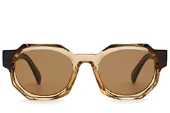 BS2513-0035_Brown_Geometric_Plastic_Sunglasses_front
