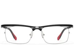 BS2519-0012_Black_Rectangular_Ultem_Glasses_front