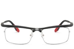 BS2519-0017_Black_Rectangular_Ultem_Glasses_front