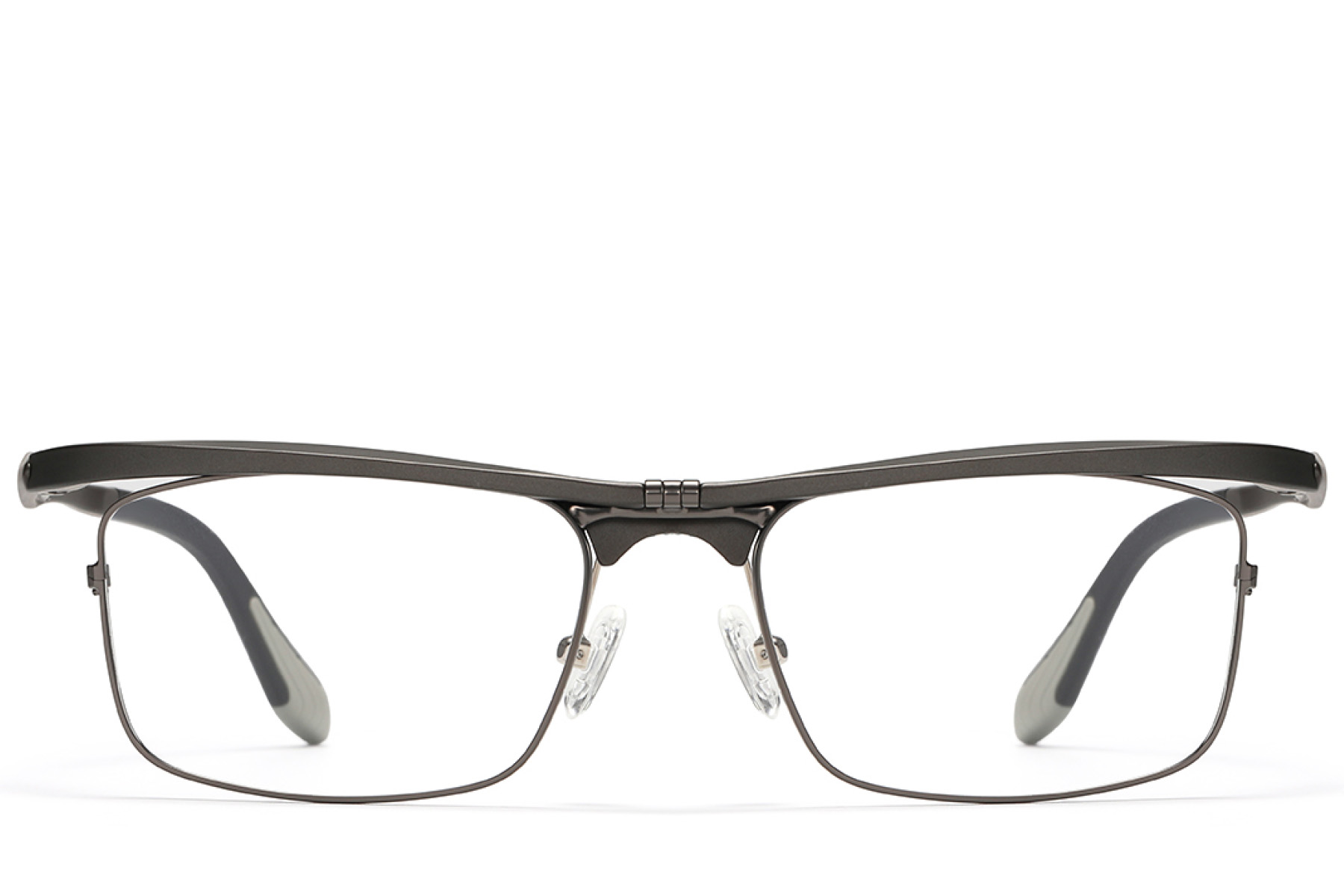 BS2519-0018_Grey_Rectangular_Ultem_Glasses_front