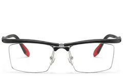 BS2519-0022_Black_Semi-rimless_Ultem_Glasses_front