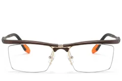 BS2519-0025_Brown_Semi-rimless_Ultem_Glasses_front