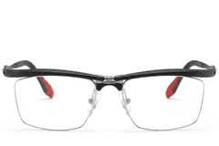 BS2519-0027_Black_Semi-rimless_Ultem_Glasses_front
