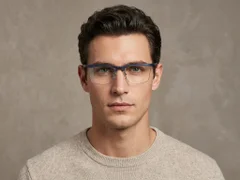 BS2519-0029_Blue_Semi-rimless_Ultem_Glasses_corner-tryon_male