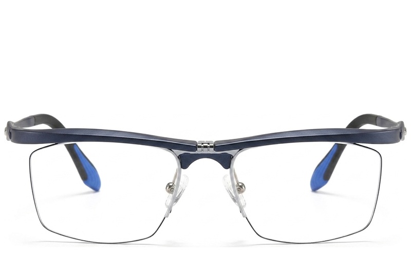 BS2519-0029_Blue_Semi-rimless_Ultem_Glasses_front