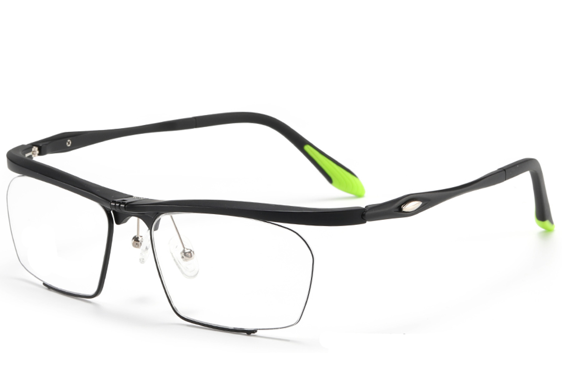 BS2519-0031_Black_Semi-rimless_Ultem_Glasses_corner