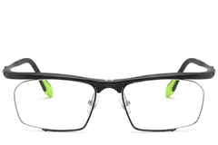 BS2519-0031_Black_Semi-rimless_Ultem_Glasses_front