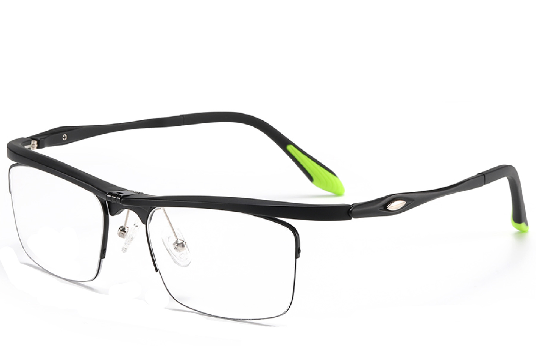 BS2519-0036_Black_Semi-rimless_Ultem_Glasses_corner