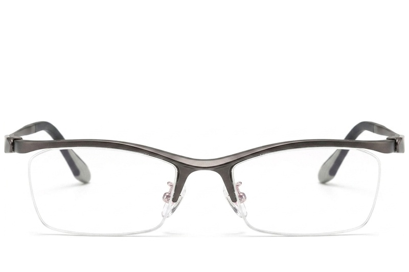 BS2519-0053_Grey_Semi-rimless_Ultem_Glasses_front