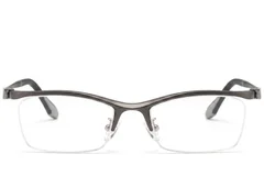 BS2519-0053_Grey_Semi-rimless_Ultem_Glasses_front