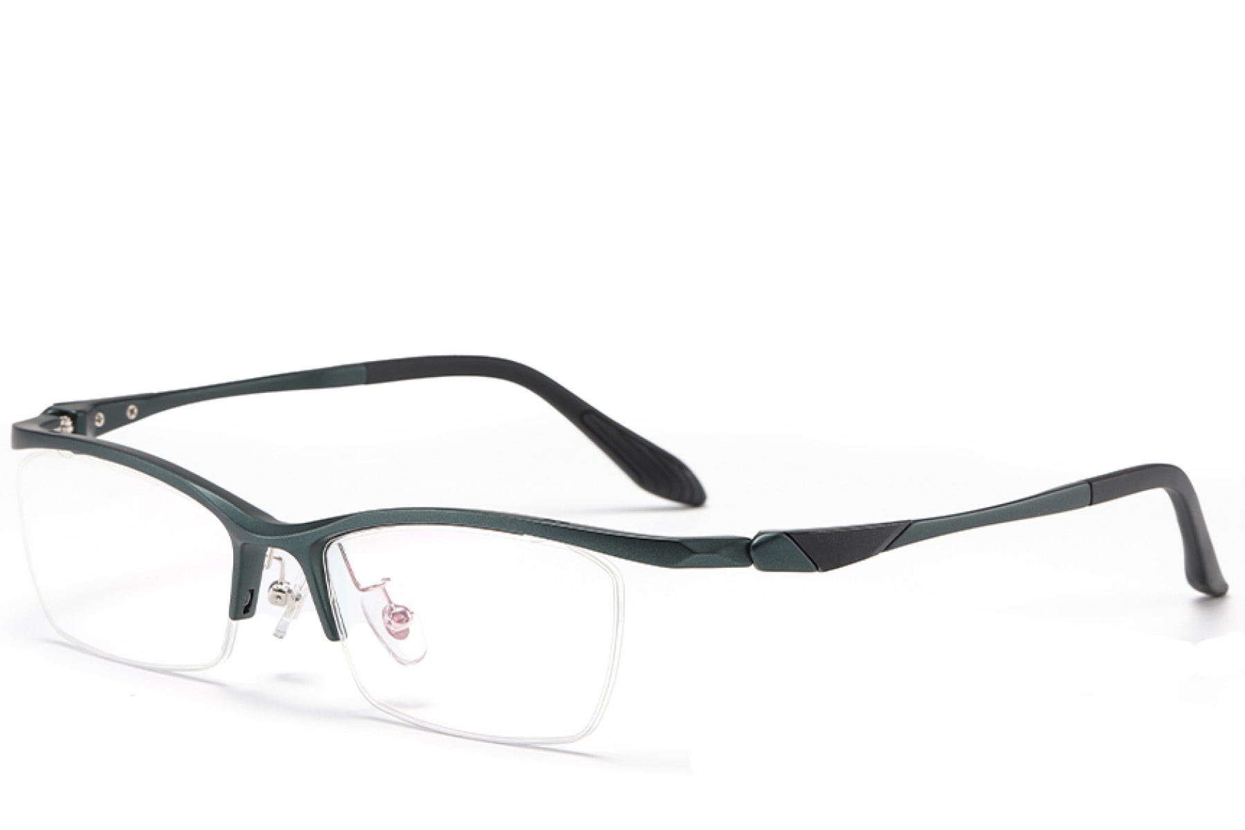 BS2519-0055_Green_Semi-rimless_Ultem_Glasses_corner