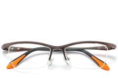 BS2519-0056_Brown_Semi-rimless_Ultem_Glasses_front