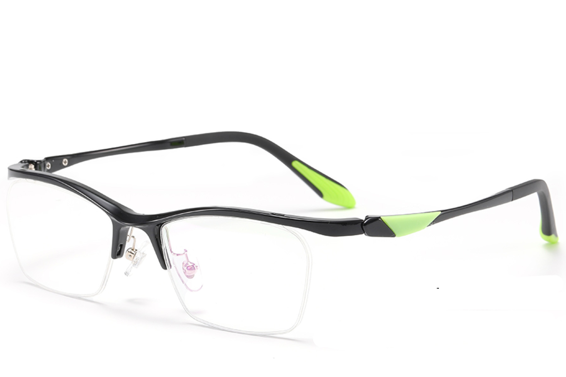 BS2519-0057_Black_Semi-rimless_Ultem_Glasses_corner