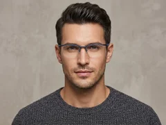 BS2519-0060_Blue_Semi-rimless_Ultem_Glasses_corner-tryon_male