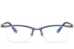 BS2519-0060_Blue_Semi-rimless_Ultem_Glasses_front