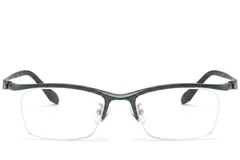 BS2519-0061_Green_Semi-rimless_Ultem_Glasses_front