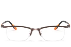 BS2519-0062_Brown_Semi-rimless_Ultem_Glasses_front