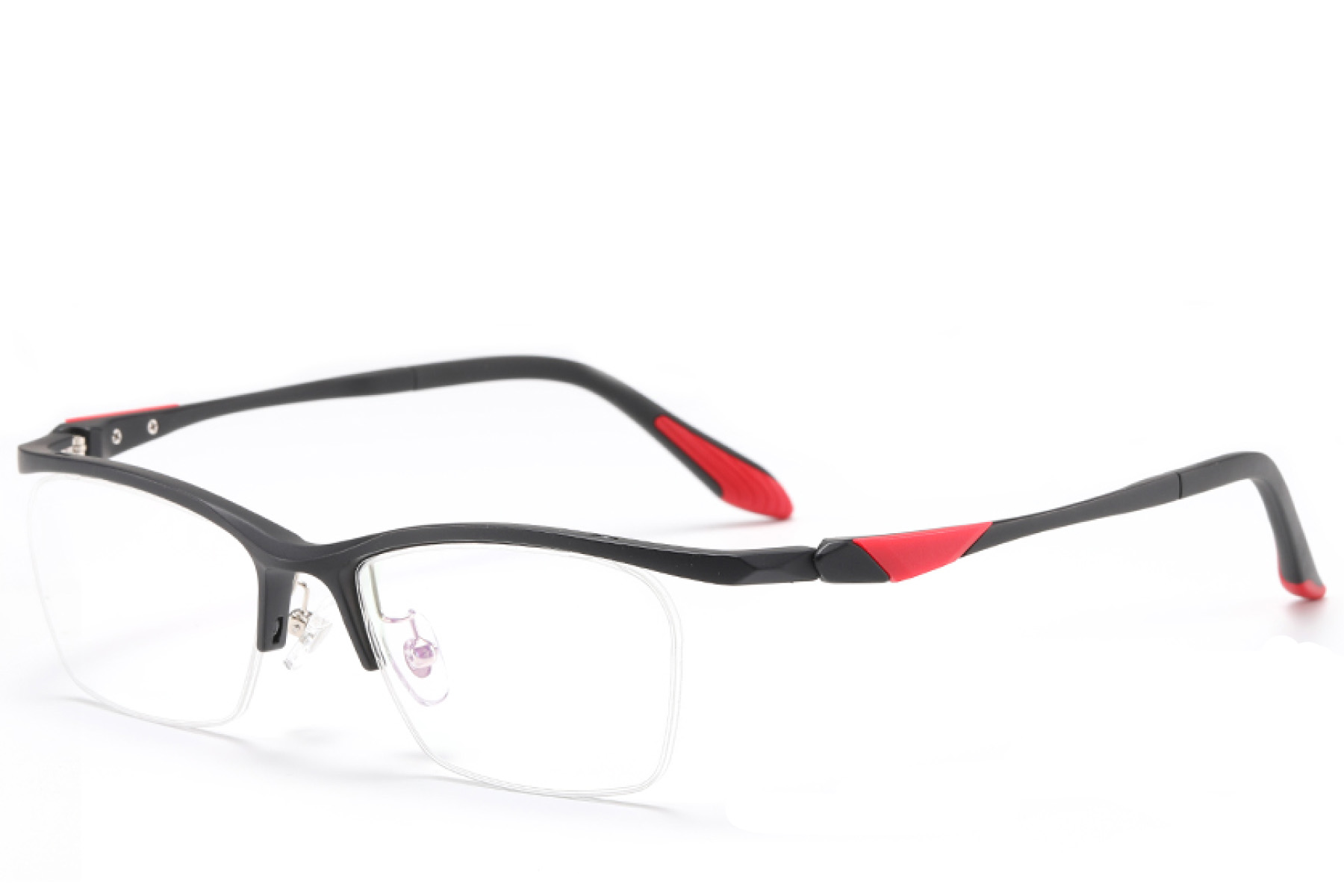 BS2519-0070_Black_Semi-rimless_Ultem_Glasses_corner