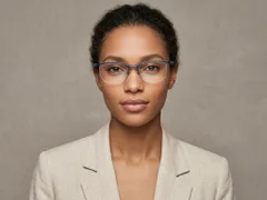 BS2519-0072_Blue_Semi-rimless_Ultem_Glasses_corner-tryon_female