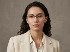 BS2519-0073_Green_Semi-rimless_Ultem_Glasses_corner-tryon_female
