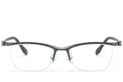 BS2519-0073_Green_Semi-rimless_Ultem_Glasses_front