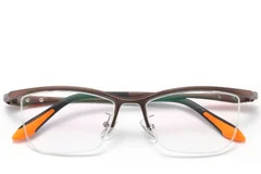 BS2519-0074_Brown_Semi-rimless_Ultem_Glasses_front