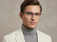BS2519-0084_Blue_Semi-rimless_Ultem_Glasses_corner-tryon_male