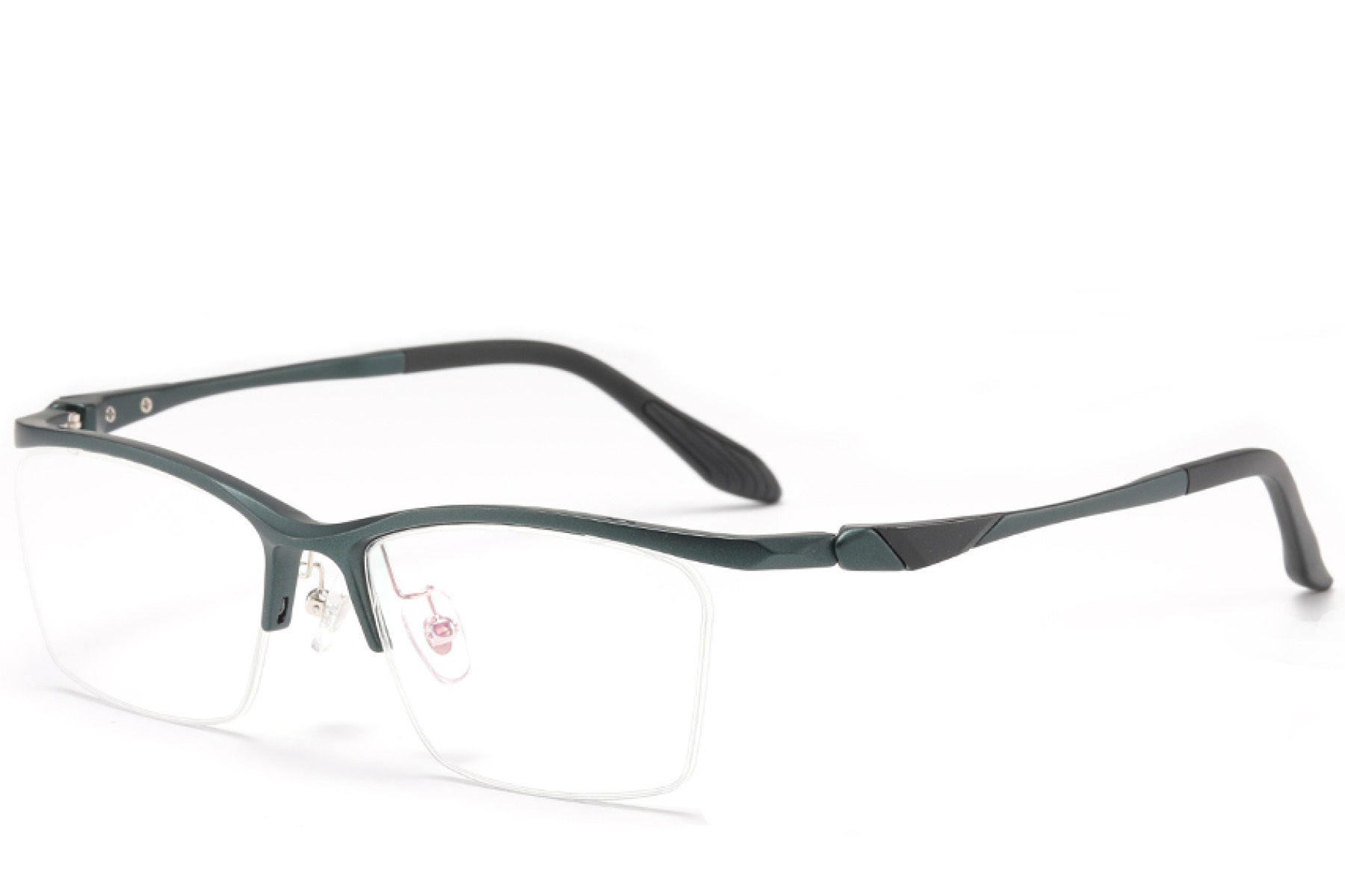 BS2519-0085_Green_Semi-rimless_Ultem_Glasses_corner