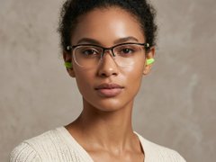 BS2519-0087_Black_Semi-rimless_Ultem_Glasses_corner-tryon_female