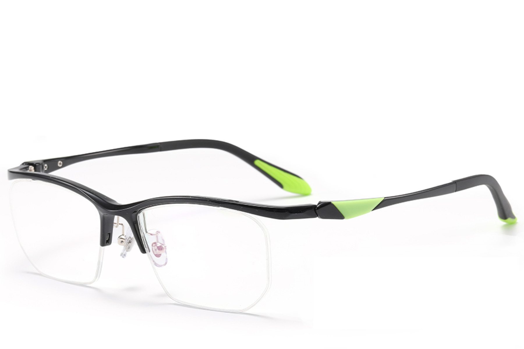 BS2519-0087_Black_Semi-rimless_Ultem_Glasses_corner