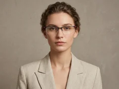 BS2519-0088_Black_Semi-rimless_Ultem_Glasses_corner-tryon_female