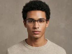 BS2519-0088_Black_Semi-rimless_Ultem_Glasses_corner-tryon_male
