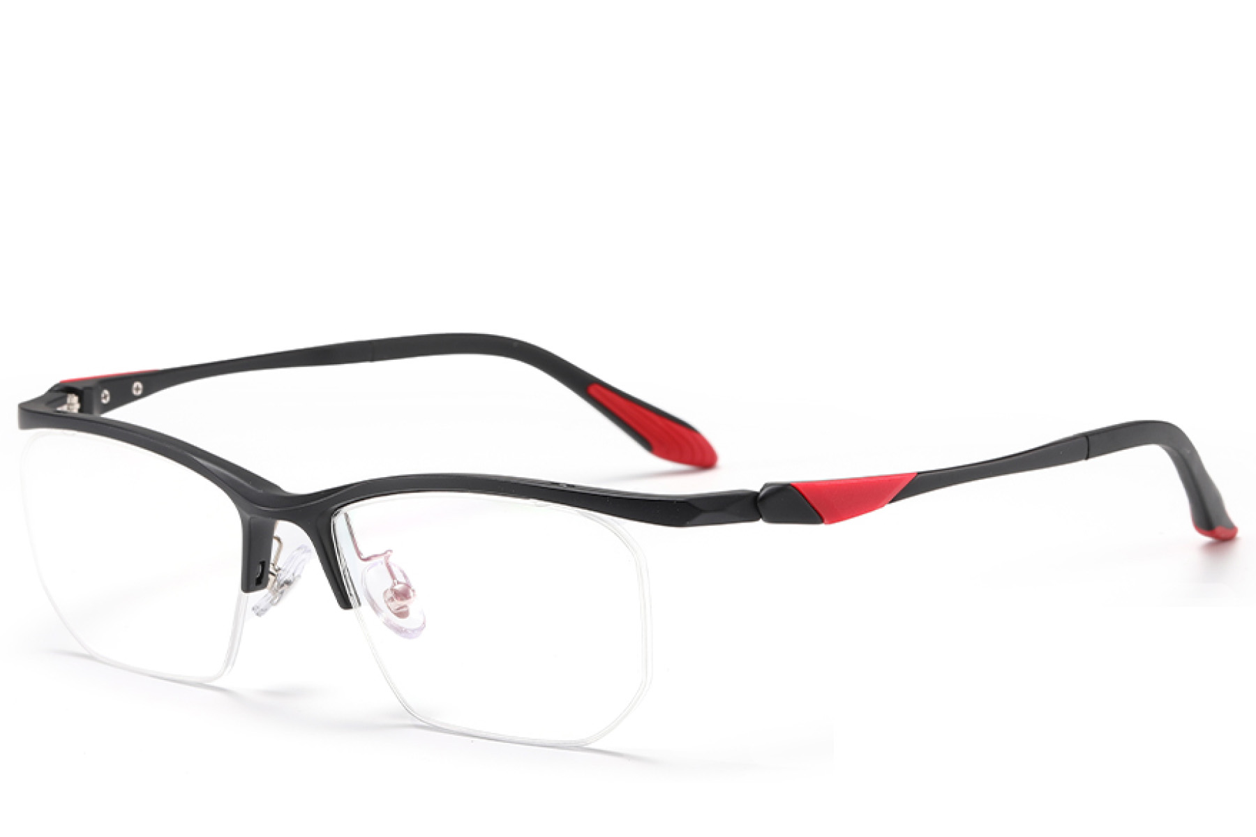 BS2519-0088_Black_Semi-rimless_Ultem_Glasses_corner