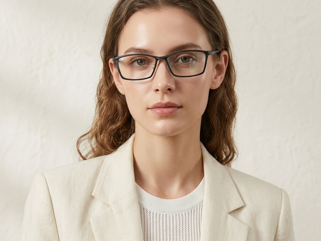 BS2519-0094_Black_Rectangular_Ultem_Glasses-tryon_female