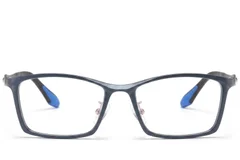BS2519-0096_Blue_Rectangular_Ultem_Glasses_front