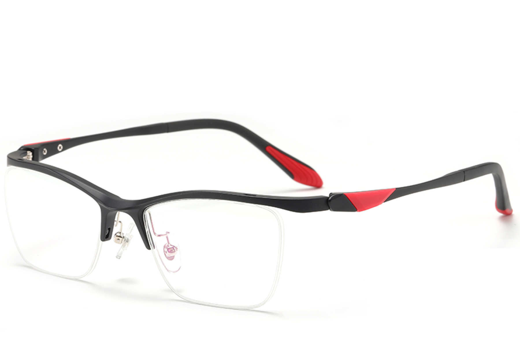 BS2519-0106_Black_Semi-rimless_Ultem_Glasses_corner