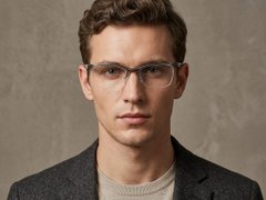 BS2519-0107_Grey_Semi-rimless_Ultem_Glasses_corner-tryon_male