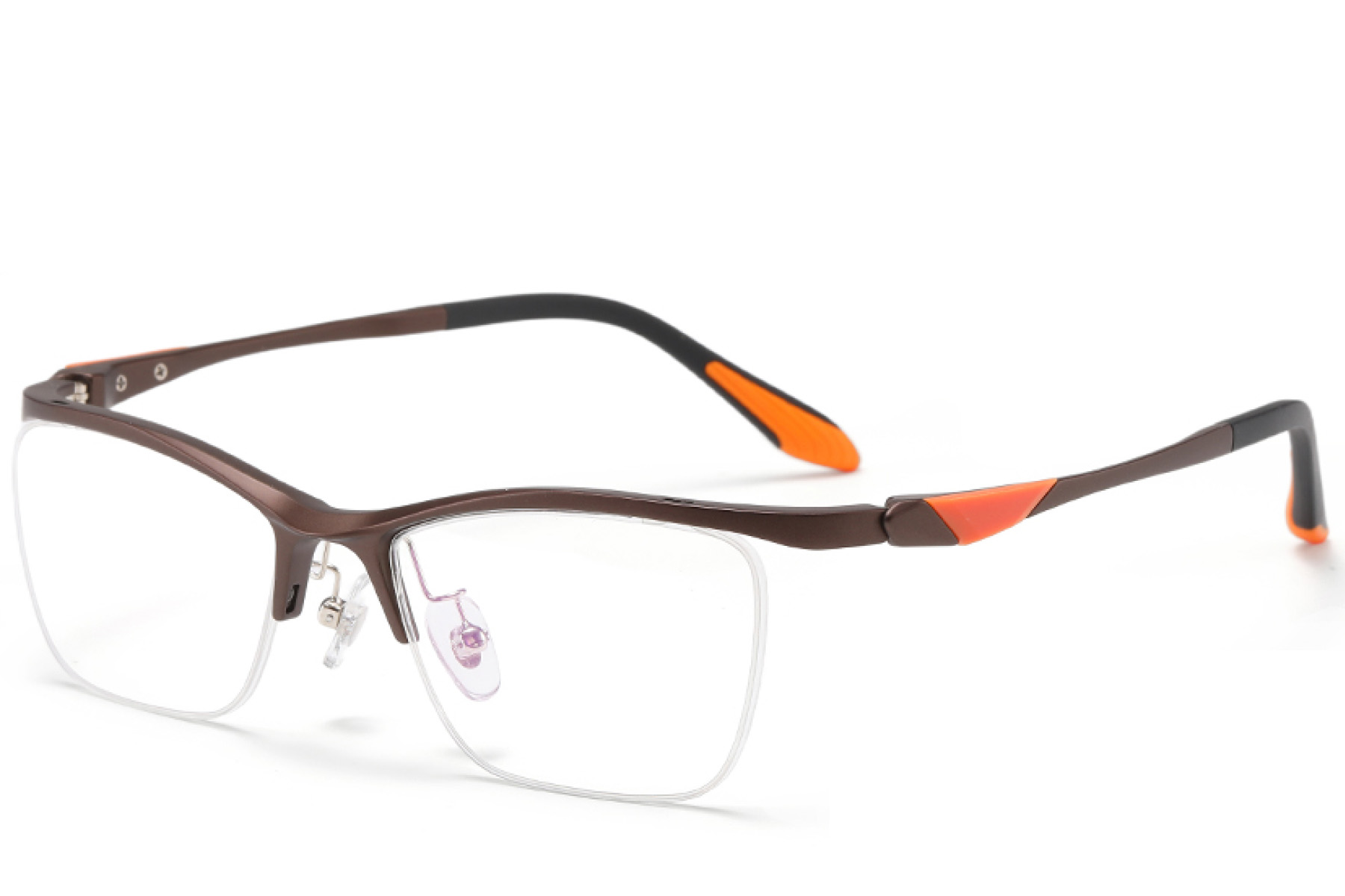 BS2519-0110_Brown_Semi-rimless_Ultem_Glasses_corner
