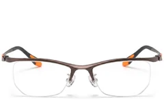 BS2519-0116_Brown_Semi-rimless_Ultem_Glasses_front