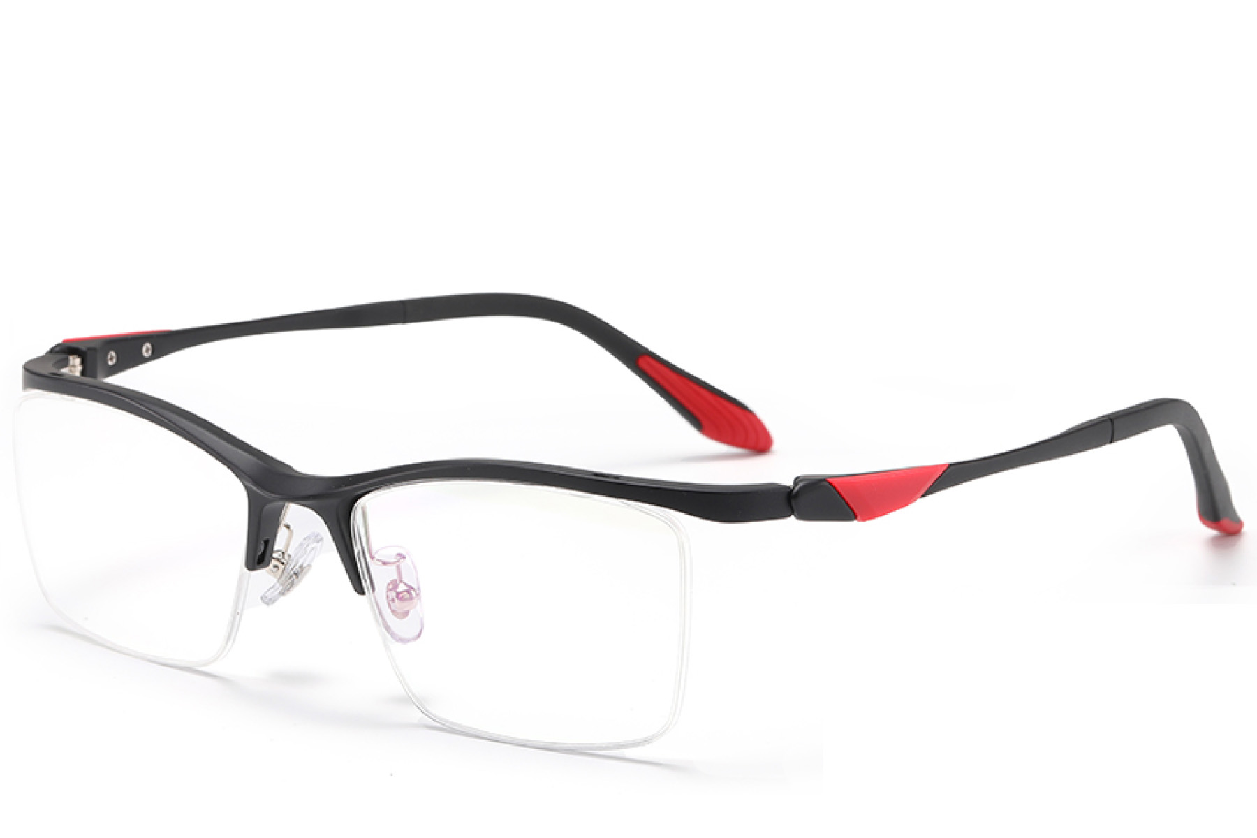 BS2519-0118_Black_Semi-rimless_Ultem_Glasses_corner