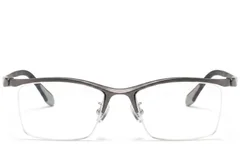 BS2519-0119_Grey_Semi-rimless_Ultem_Glasses_front