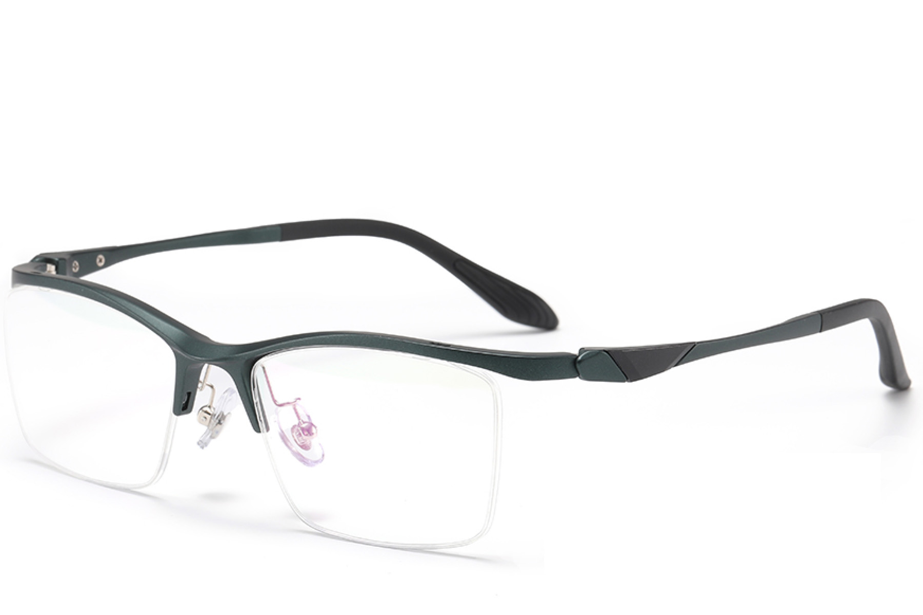 BS2519-0121_Green_Semi-rimless_Ultem_Glasses_corner