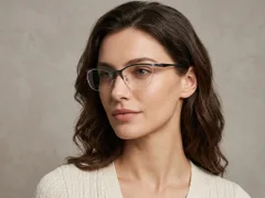 BS2519-0127_Green_Semi-rimless_Ultem_Glasses_corner-tryon_female